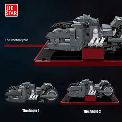 JIE-STAR Motorcycle Building Block Toy Set, Movie Motorcycle Model Building Block Toy HARTORFIC - KOEEK