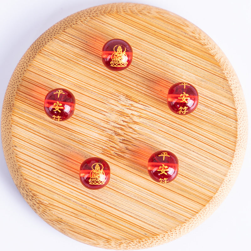 10mm Peaceful amulet natal Buddha (red) KOEEK - KOEEK