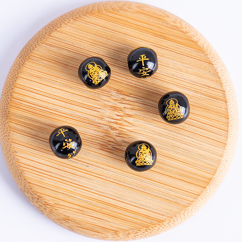 10mm Peaceful amulet natal Buddha (black) KOEEK - KOEEK