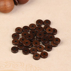 2mm Coconut shell spacer, coffee color, right angle, diameter 6mm KOEEK - KOEEK