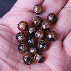 10mm Glass gold foil (brown) KOEEK - KOEEK