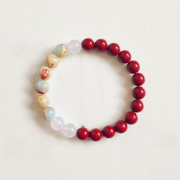 Cinnabar Shoushan Stone Bracelet KOEEK - KOEEK