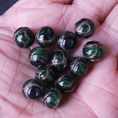 10mm Glass gold foil (green) KOEEK - KOEEK