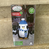 Gemmy Airblown Lighted Penguin Blue Hat Christmas Holiday Indoor/Outdoor Decor GEMMY - KOEEK