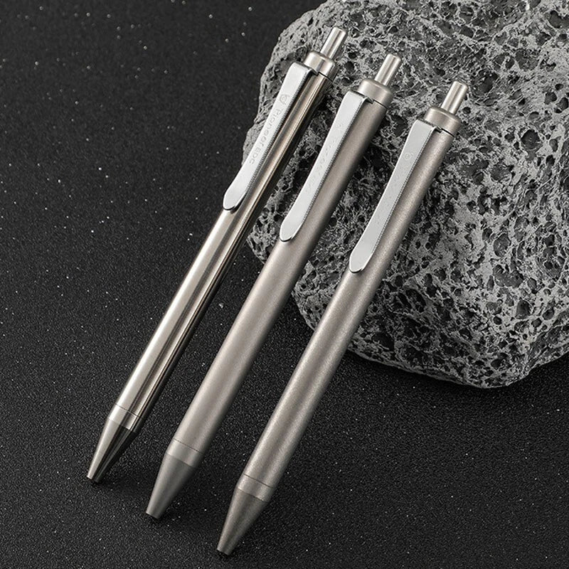 EDC Titanium Writing Pen Portable Signature Pen Stationery Office Ballpoint Pen 07FC0E-D4 - KOEEK