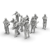 10pcs1/64WWII US Army Soldier Figures Military Unpainted Model MiniatureMilitary 07FC0E-D4 - KOEEK