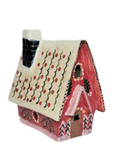 Anthropologie Nathalie Lete Holiday Village House Red Ceramic Tea Light Cottage ANTHROPOLOGIE - KOEEK