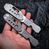 TC4 Titanium Alloy Pocket Pry Bar Pendant Crowbar Opener keychain Multi EDC Tool 07FC0E-D4 - KOEEK