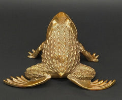 Chinese Feng Shui Brass Carved Money Frog Statue Toad Wealth Decor 07FC0E-D4 - KOEEK