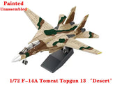 1/72 US F-14A Tomcat F-14 Fighter Topgun 13 'Desert' Plastic Painted Unassembled 07FC0E-D4 - KOEEK