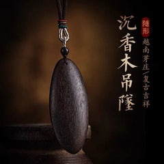 Vietnam Agarwood Pendant Natural Old Wood Necklace For Men Women 07FC0E-D4 - KOEEK