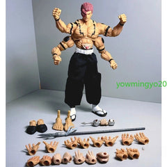 1/12 Jujutsu Kaisen Ryomen Sukuna PVC Action Figure Model Collection Toy Custom 07FC0E-D4 - KOEEK