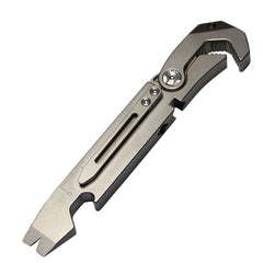 TC4 Titanium Crowbar Pry Bar Wrench Spanner Bottle Opener Clip Quality EDC Tool 07FC0E-D4 - KOEEK