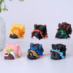 6Pcs/Set Anime Demon Slayer Kamado Tanjirou Pvc Figure Model Collection Decor 07FC0E-D4 - KOEEK
