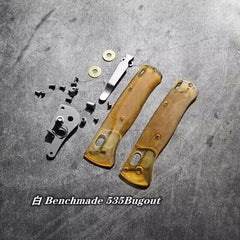 1Set ULTEM PEI Handle Scales with Pocket Clip For Benchmade 535 Bugout KnivesEDC 07FC0E-D4 - KOEEK