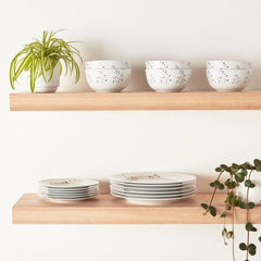 18 Piece Kitchen Utensil Set, Plates, Dishes, Bowls, 6 Servings, Twig Color 07FC0E-D4 - KOEEK