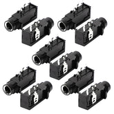 10 Pcs 1/4" 6.35mm Headphone Mono Jack 3 Pins PCB Panel Mount Socket Connectors 07FC0E-D4 - KOEEK