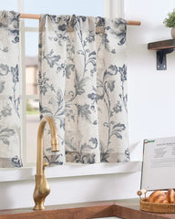 36-inch vintage floral layered curtains Country cottage café rod pocket 07FC0E-D4 - KOEEK