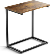 C Shaped End Table 27 inches High, Side Table for Couch Slide Under, C Table 07FC0E-D4 - KOEEK