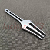 EDC TC4 titanium Multifunction Crowbar Harpoon fork outdoor camping tool 07FC0E-D4 - KOEEK