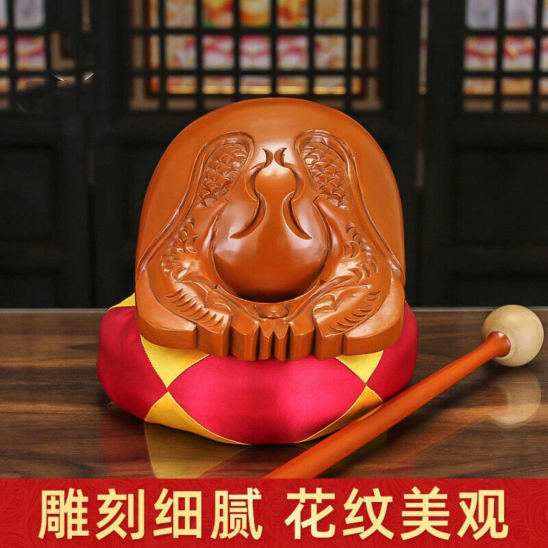 Stock Buddhist Annatto Wooden Fish Mokugyo Temple Block Zen Drum Buddhism Muyu 07FC0E-D4 - KOEEK
