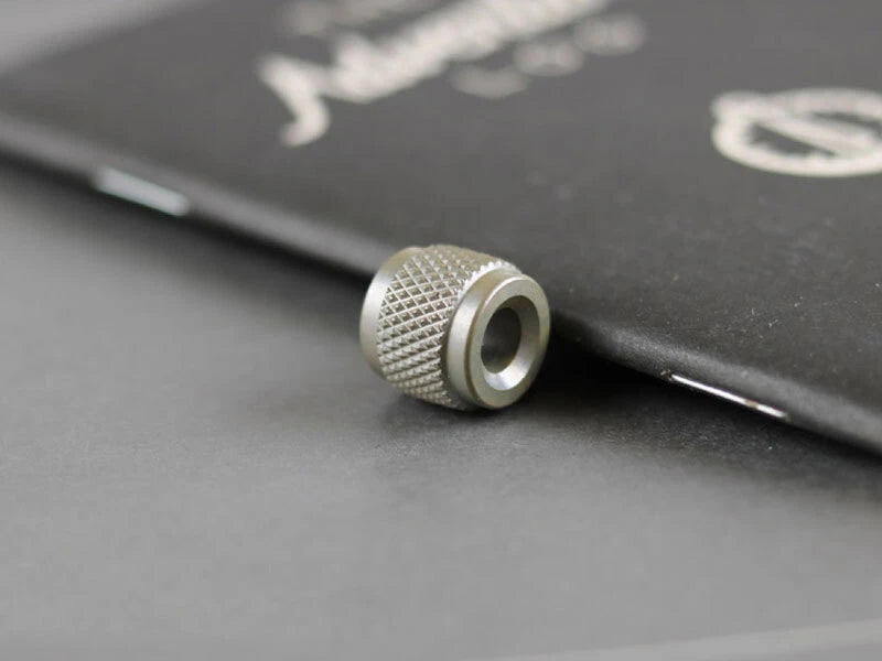 Titanium alloy EDC Parachute Cord Lanyard Bead Anti Slip Knurled DIY Beads Gifts 07FC0E-D4 - KOEEK