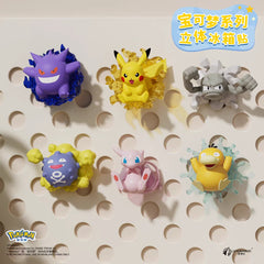 Pokémon Fridge Magnets Pikachu Gengar Psyduck Koffing Mew Geodude 07FC0E-D4 - KOEEK
