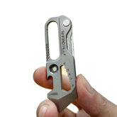 Ation Titanium alloy EDC Multi Tool with Carabiner for Outdoor Rescue 07FC0E-D4 - KOEEK
