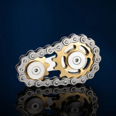 EDC Sprocket Chains Decompression Fingertips Spinning Top Gearwheel Gyro EDC Toy 07FC0E-D4 - KOEEK