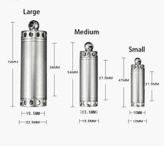 EDC Titanium Tool Waterproof Container Survival Case Box Outdoor For Pill Match 07FC0E-D4 - KOEEK