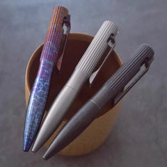 Titanium Alloy Ballpoint Pen Business Office Signature Pen EDC Pocket Multi Tool 07FC0E-D4 - KOEEK