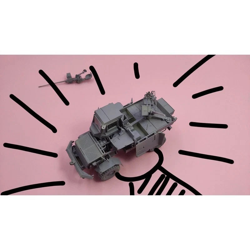 3D Printed 1/35 South African porcupine Ystervark anti-aircraft cannon Model Kit 07FC0E-D4 - KOEEK