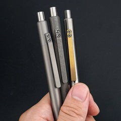 Titanium Alloy Ballpoint Tactical Pen Pocket Outdoors Travel Ball Pen EDC Tools 07FC0E-D4 - KOEEK