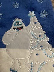 Abominable Snowman Rudolph Red-Nosed Reindeer 21" Gemmy Christmas Stocking READ GEMMY - KOEEK