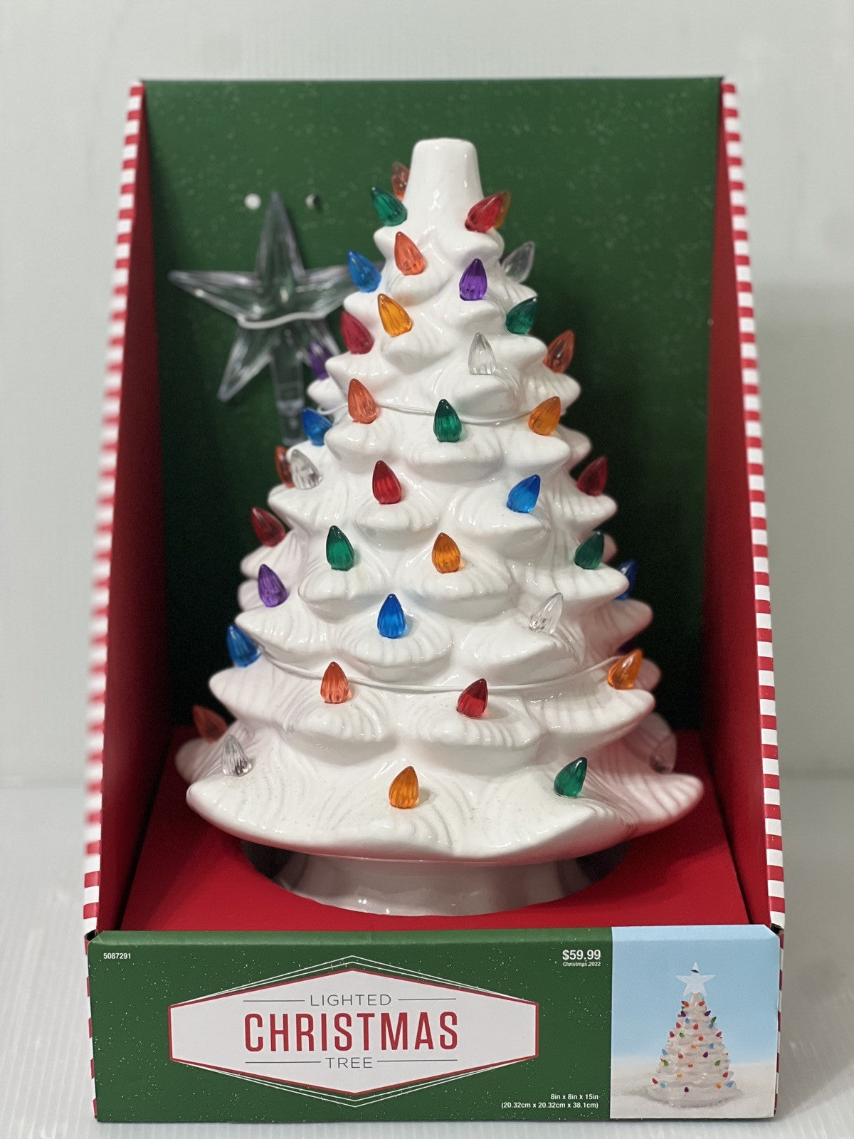 Hobby Lobby Nostalgia Lighted Ceramic Christmas Tree 15" White HOBBY LOBBY - KOEEK