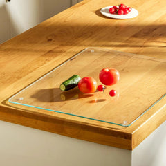 Large tempered glass cutting board, dimensions 18 inches × 24 inches 07FC0E-D4 - KOEEK