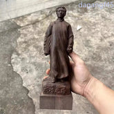 20cm Agarwood HandCarved Great Leader Politician Mao Zedong Home Decoration 07FC0E-D4 - KOEEK