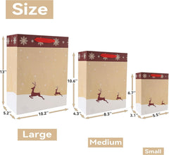 new 9-Pack Yellow Christmas Gift Bags Assorted Sizes 1 Count (Pack of 9), 07FC0E-D4 - KOEEK