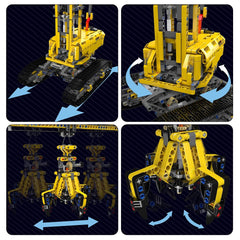 new Mould King 17059 Crane Tower Remote Control Truck Engineering Building Block Toy MOULD KING - KOEEK