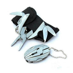 1pc Mini EDC Multi Function Folding Pocket Tool Keychain Screwdriver Plier Knife 07FC0E-D4 - KOEEK