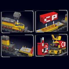 new Mould King 12027 Diesel Locomotive Train Trailer Building Block Remote Toy MOULD KING - KOEEK