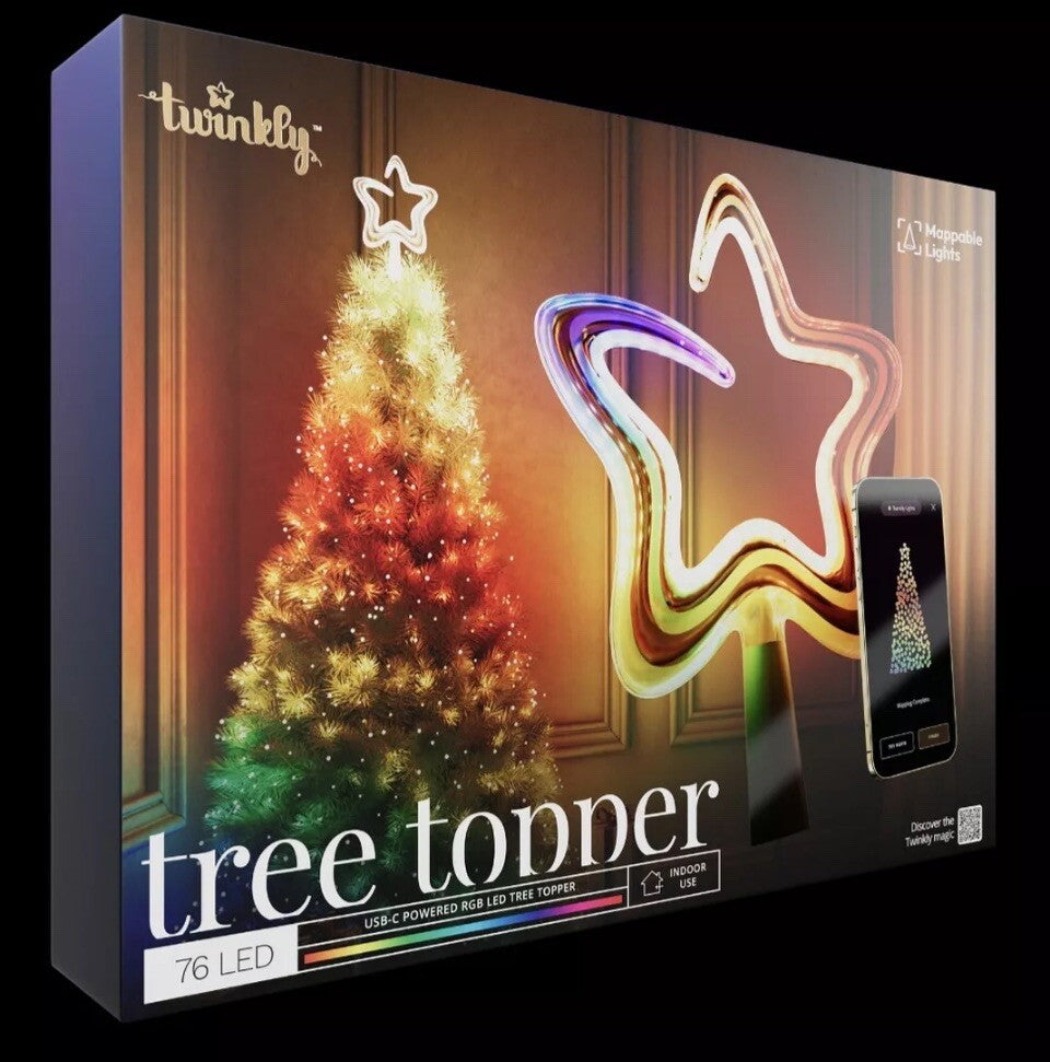 Twinkly Lights Christmas Tree Topper Star Mappable RGB LED SOLD OUT TWINKLY - KOEEK
