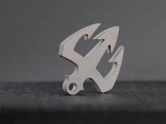 TC4 Titanium Alloy Necklace Pendant Knife Lanyard Bead EDC Charm DIY Men Women 07FC0E-D4 - KOEEK