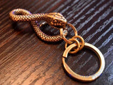 Solid Brass Vintage Snake Wallet Waist Buckle Clip Key Chain EDC Keyring Holder 07FC0E-D4 - KOEEK