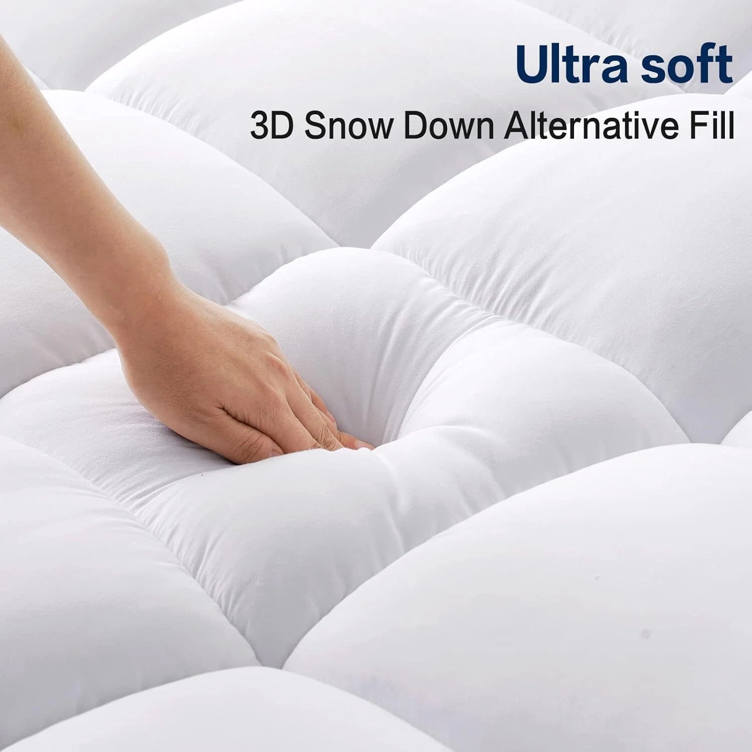 Mattress Queen Extra Thick Mattress Pillowcase Mattress Cover (, White) 07FC0E-D4 - KOEEK