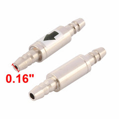 Aquarium Non Return Metal Check Valve 2pcs for Air Pump Airline Tubing 07FC0E-D4 - KOEEK