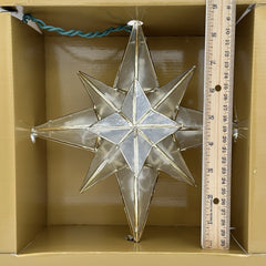 GE 16 LED Lights Star Tree Topper Capiz Style Bethlehem Star Christmas GE - KOEEK