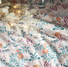 Anthropologie Lya Light Sand Opulent Velvet Floral Tree Skirt - ANTHROPOLOGIE - KOEEK