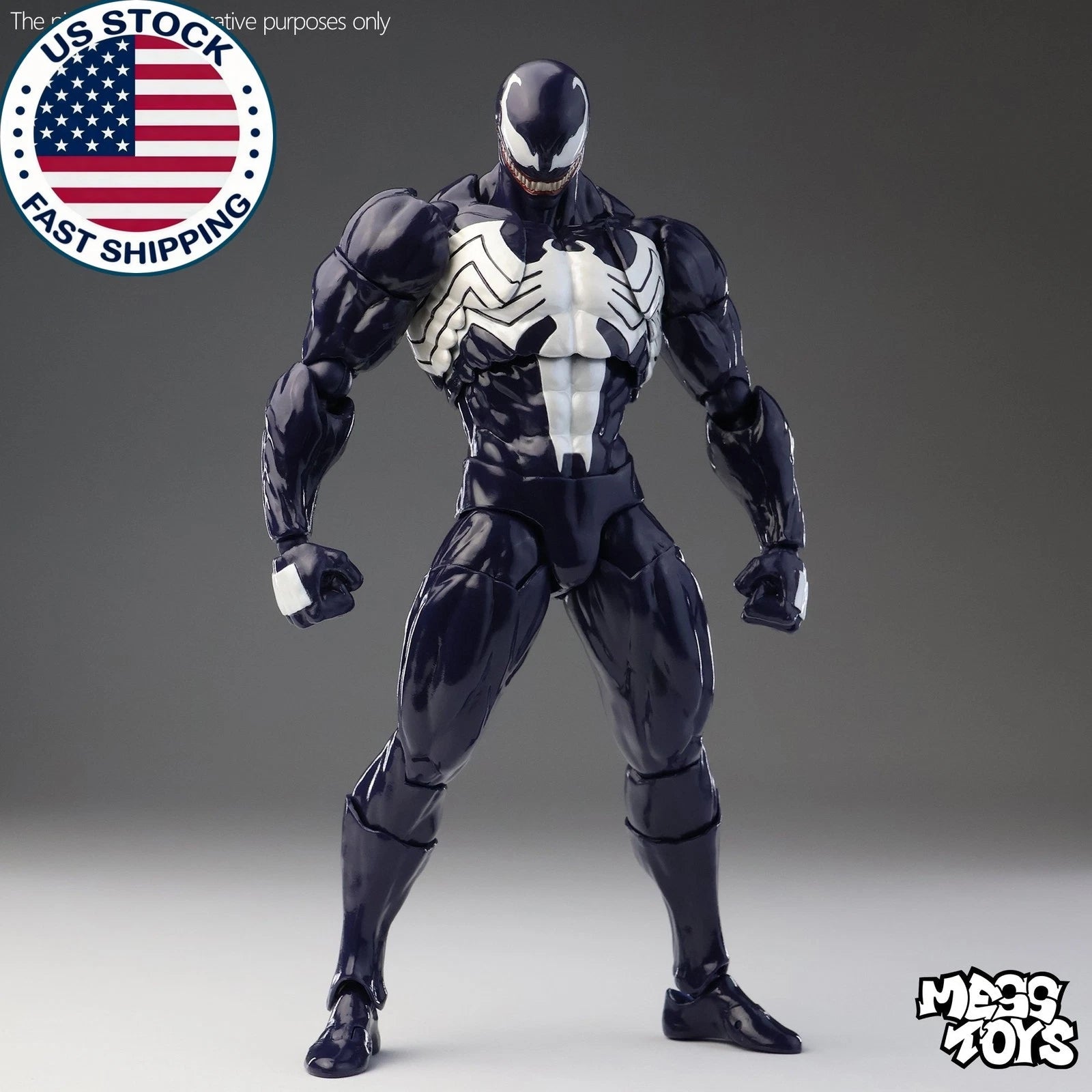 Mess Toys Lethal Neighbor Venom Symbiote Spider-Man 1/12 Action Figure US STOCK MESS_TOYS - KOEEK