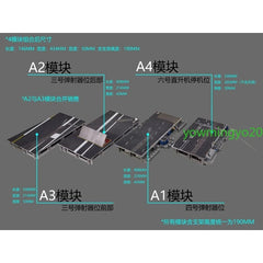 1/72 Nimitz Aircraft Carrier Deck Model Helipad A4 Module Model 07FC0E-D4 - KOEEK